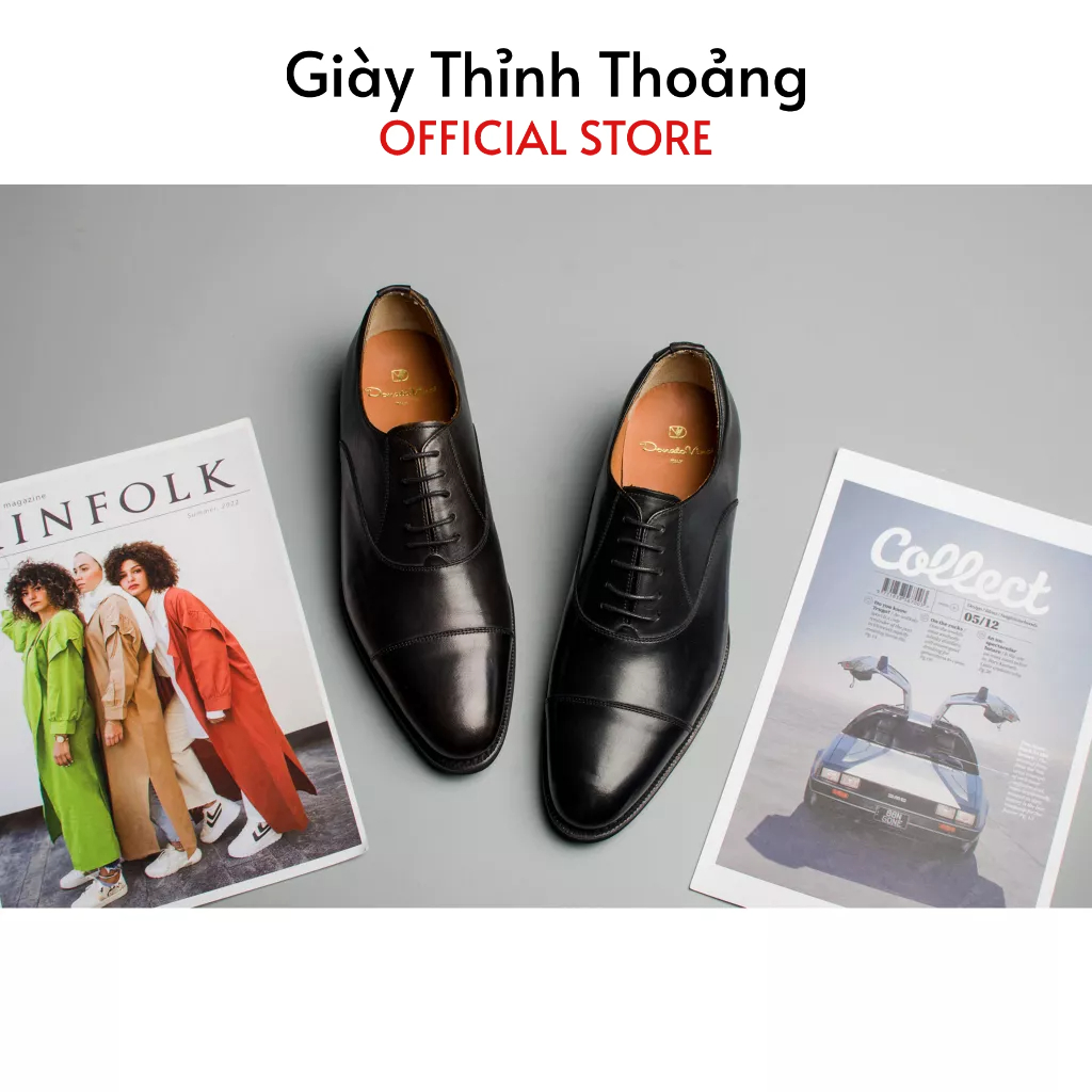 Giày Tây Nam Buộc Dây Kiểu Dáng Oxford Thời Trang Công Sở Chất Liệu Da Bê Cao Cấp Nhập Khẩu (D903)