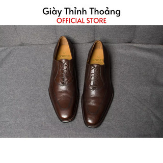 Giày da nam kiểu dáng oxford thời trang chất liệu da bê nhập khẩu cao cấp