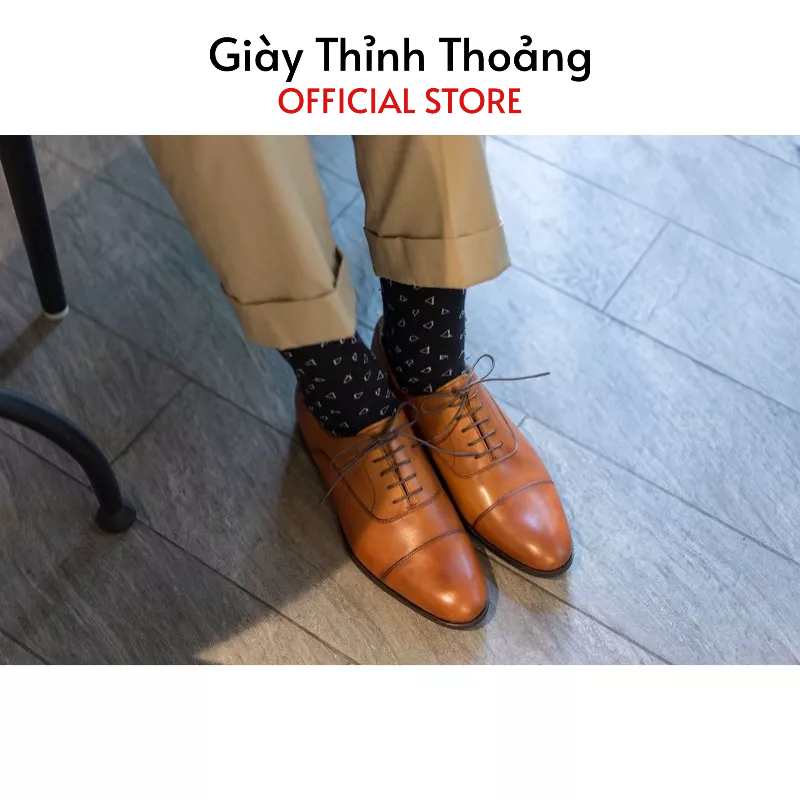 Giày Da Nam Kiểu Dáng Oxford Thời Trang Công Sở Lịch Sự Chất Liệu Da Bê (1A CPU)