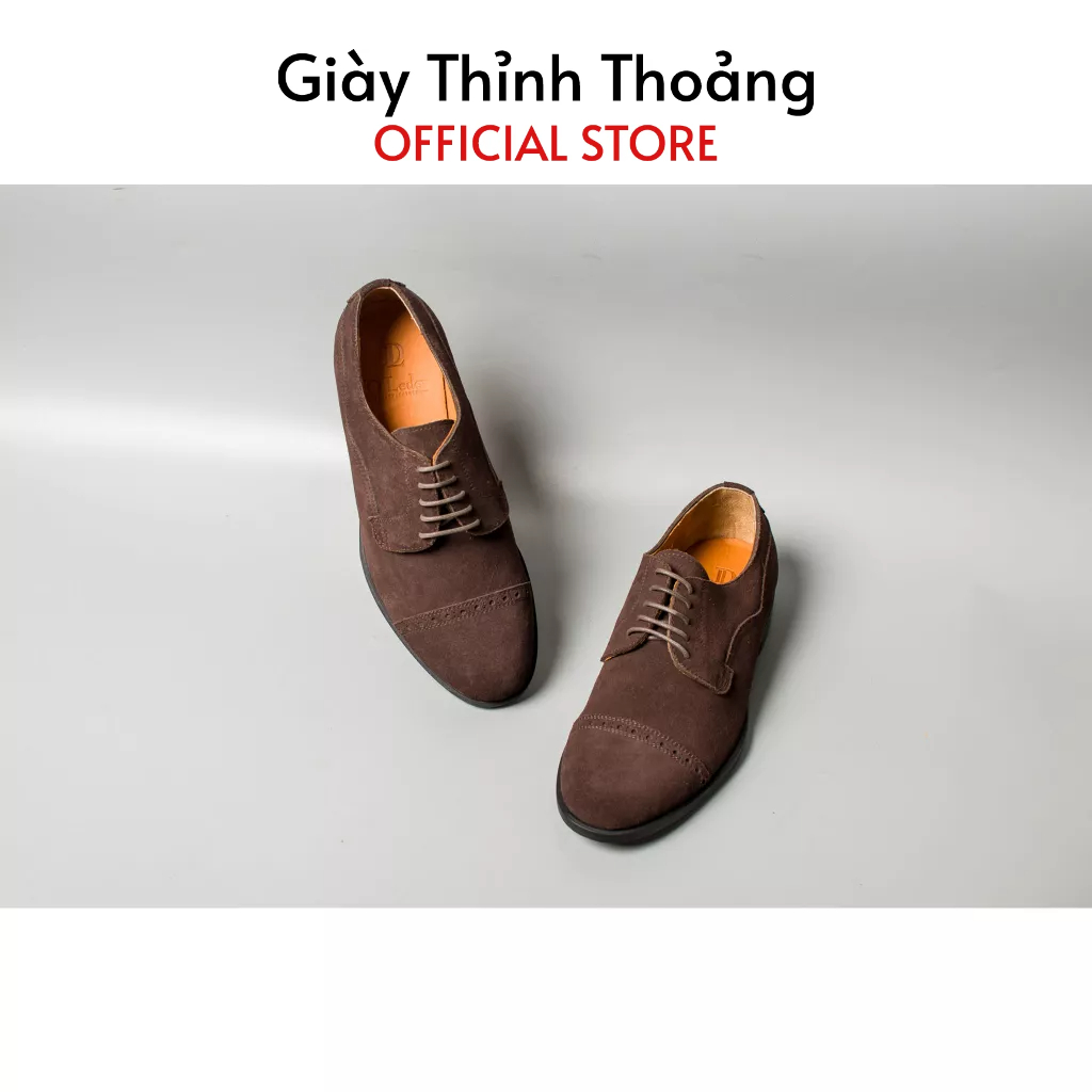Giày Da Nam Thời Trang Công Sở Kiểu Dáng Derby Chất Liệu Da Bê Nhập Khẩu (D 191-DL)