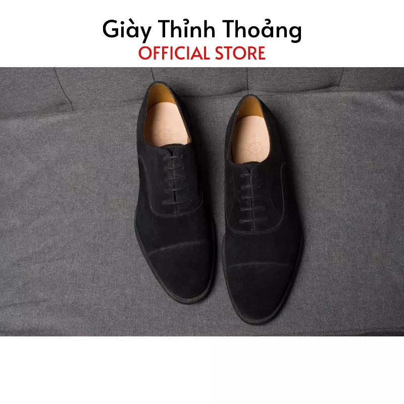 Giày Tây Nam Kiểu Dáng Buộc Dây Oxford Chất Liệu Da Bê Cao Cấp Nhập Khẩu (U 2101)