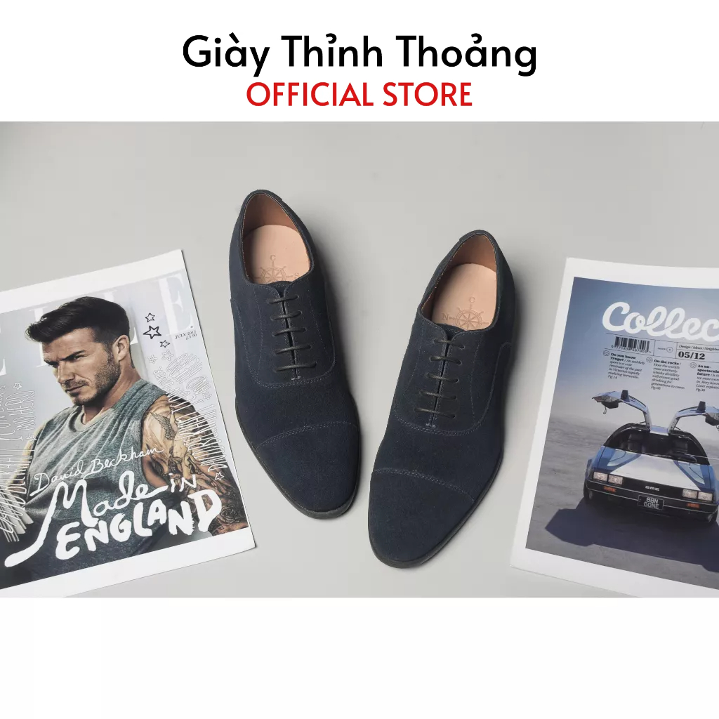 Giày Da Nam Kiểu Dáng Oxford Chất Liệu Da Bê Cao Cấp Nhập Khẩu (DARK N STOMMY)