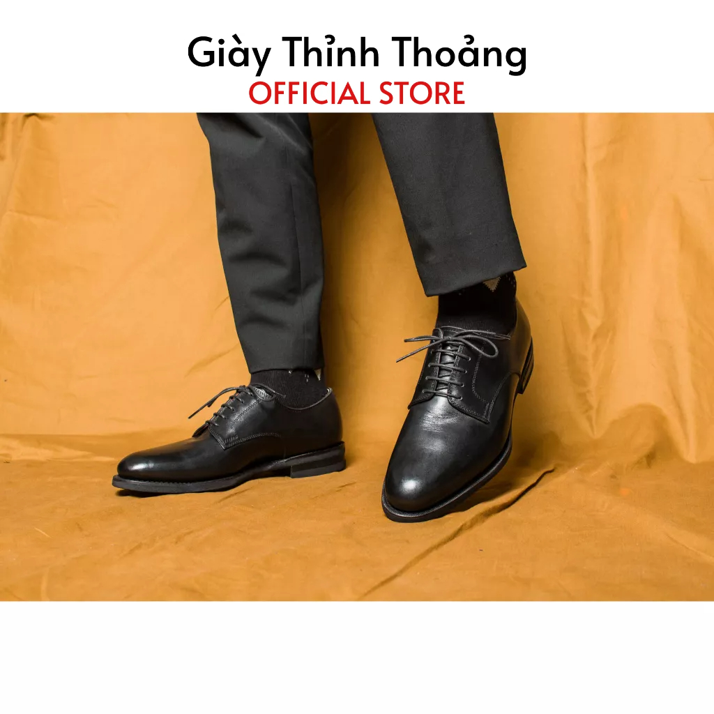 Giày Da Nam Kiểu Dáng Derby Thời Trang Cao Cấp Chất Liệu Da Bê Nhập Khẩu (1A M 2010)
