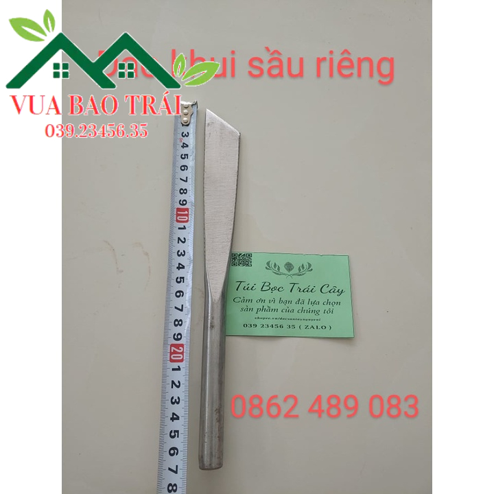 Mua DAO KHUI, NẠY TRÁI SẦU RIÊNG DÀI 25cm INOX NGUYÊN KHỐI CÓ CÁN VUÔNG ...
