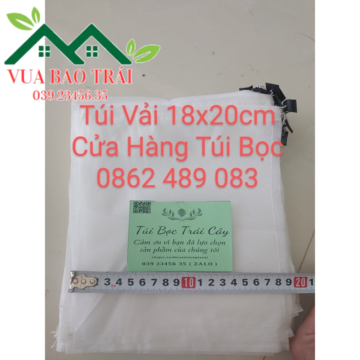 100 cái 18*20cm TÚI VẢI TỐT BỌC TRÁI ỔI, NA, VÚ SỮA, CAM,...- CỬA HÀNG TÚI BỌC