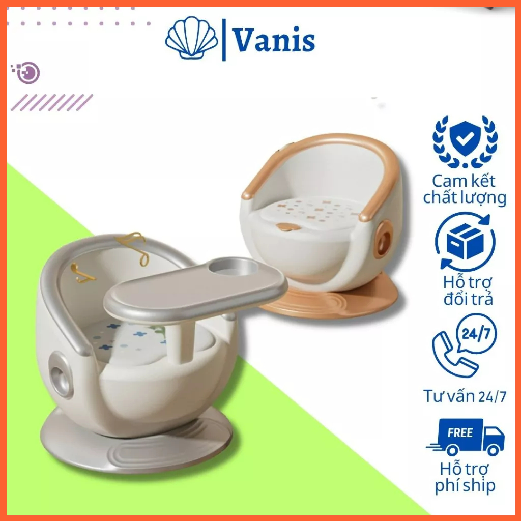 Ghế ăn dặm cho bé từ 6 tháng tuổi, Ghê ngồi ăn cho trẻ 2in1, Ghế ngồi đa năng êm ái có thể tháo rời