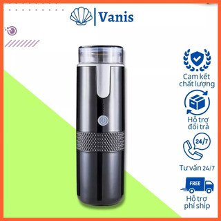 Máy pha cà phê mini, Máy pha cafe tự động cầm tay không dây 60ml, tiện lợi khi di chuyển ô tô, du lịch, công tác