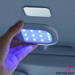 Đèn led gắn trần ô tô, tủ quần áo đa năng sạc usb với 8 chế độ màu