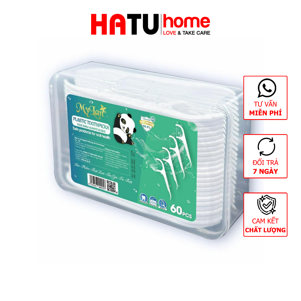 Chỉ nha khoa mylan xuất xứ Việt Nam tăm chỉ cao cấp 60c/hộp