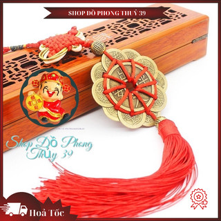 Dây  Xu Hoa Mai 10 Cánh  Thập Toàn Thập Mỹ Treo Ô Tô Nhà Cửa Phong Thuỷ May Mắn