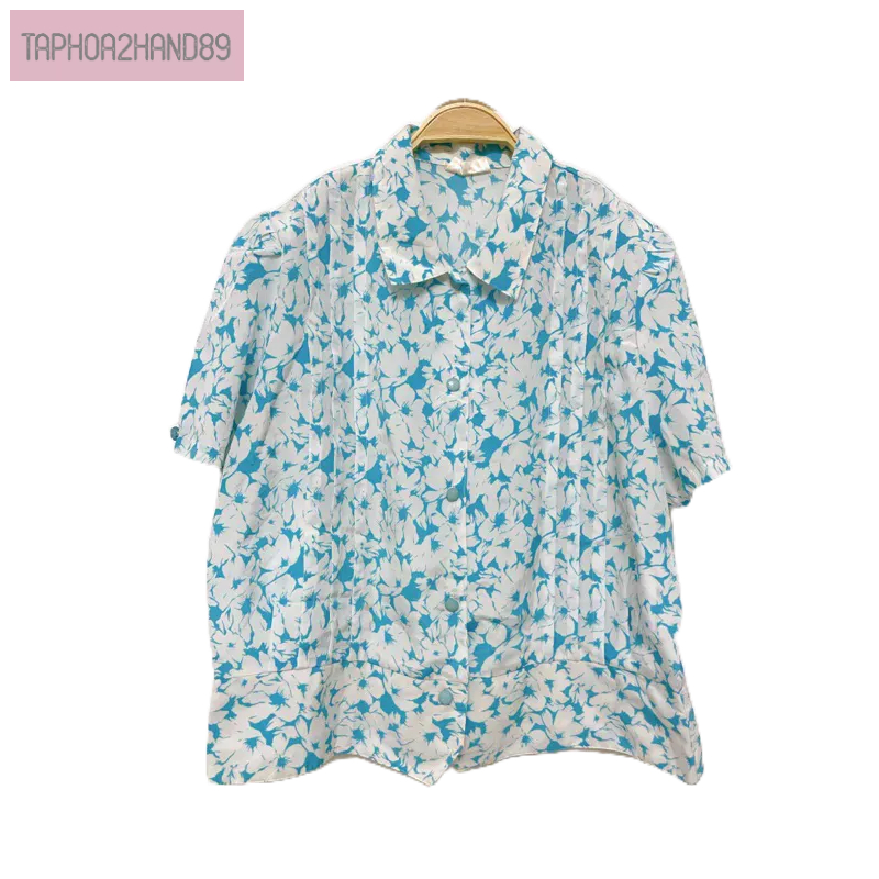 áo sơ mi chất xô hoa Vin Nhật form rất xinh size L XL 2XL k2