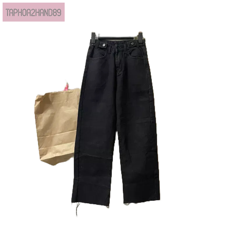 quần jeans nữ form baggy siêu xinh size s màu đen mới