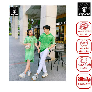 Set Thun Loang Fig Tree Màu Xanh Lá Form Rộng Trẻ Trung