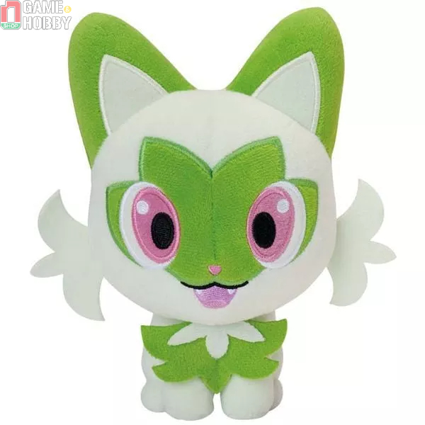THÚ BÔNG POKEMON SPRIGATITO ROUND PLUSH KOROTTO MANMARU