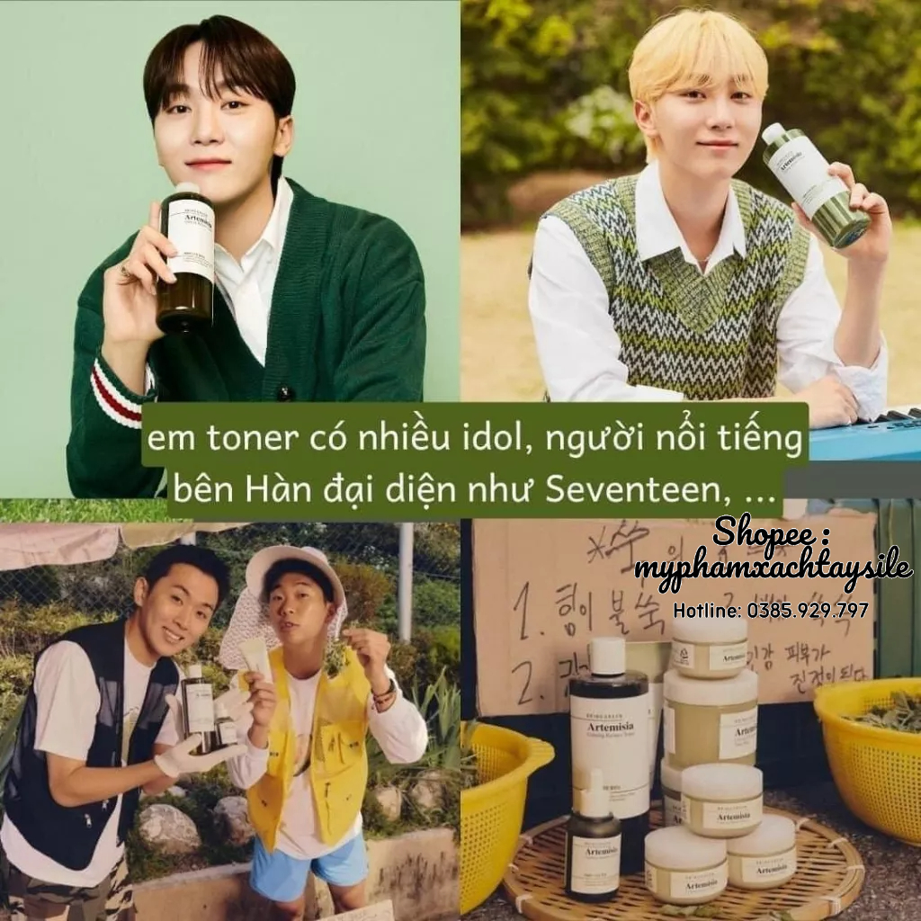 Toner Ngải Cứu Bring Green Artemisia Calming Balanced 510ML - NƯỚC HOA HỒNG BRINGGREEN