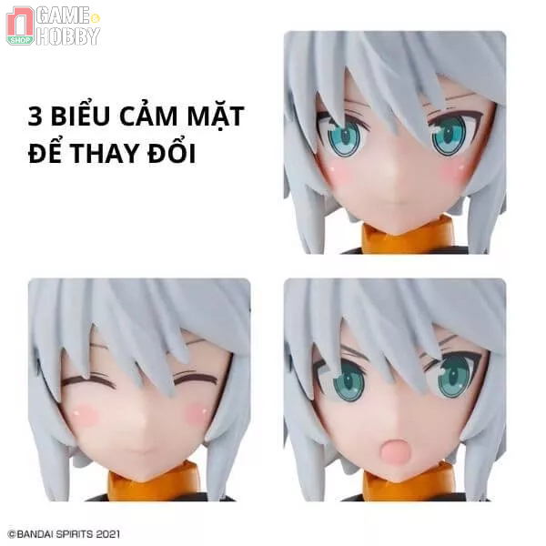 MÔ HÌNH LẮP RÁP MECHA GIRL 30MS - SIS-G00 RISHETTA - COLOR A CHÍNH HÃNG BANDAI