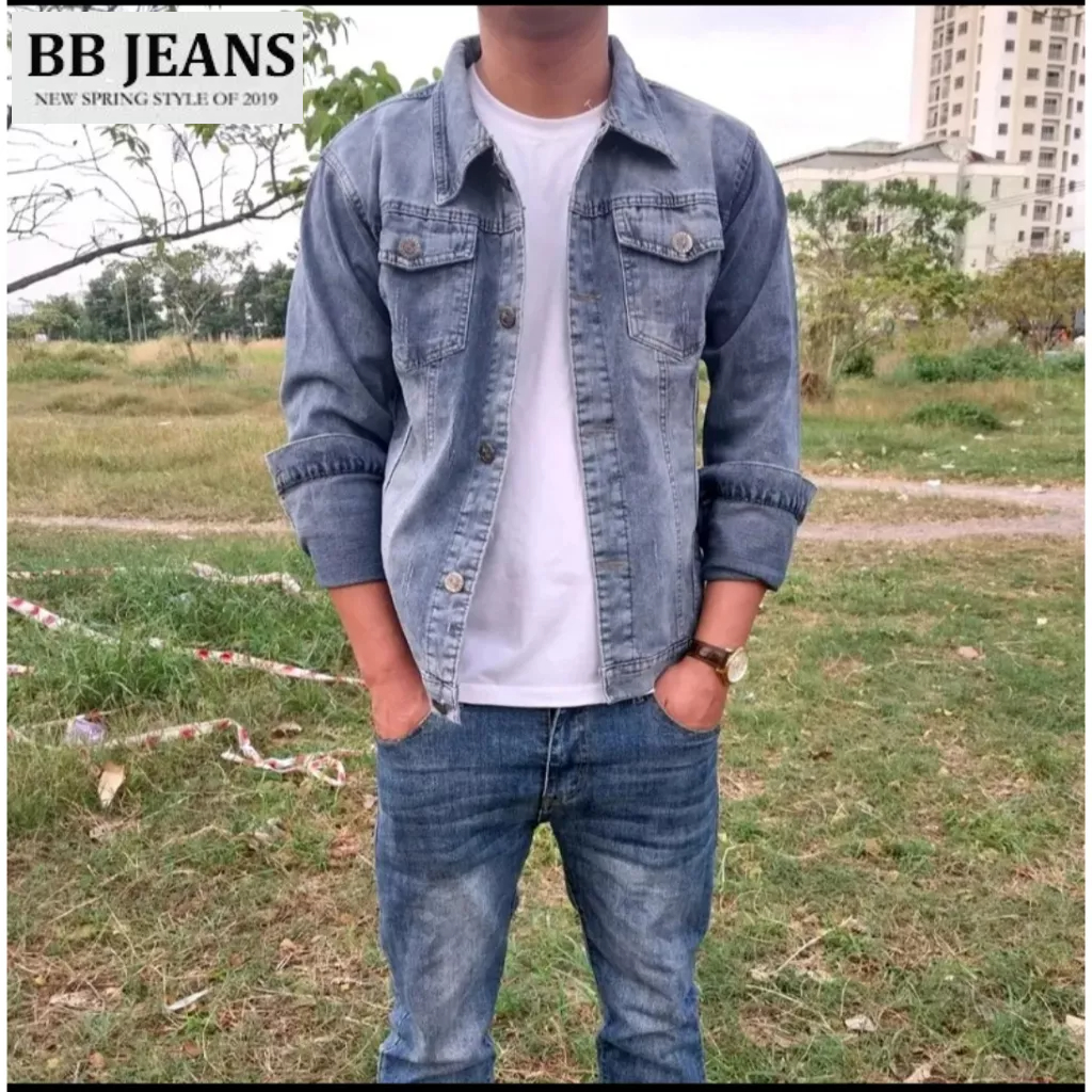 6 màu áo khoác jean nam nữ CAO CẤP CO DÃN 4 CHIỀU size 40-90kg Bigsize BB Jeans Official