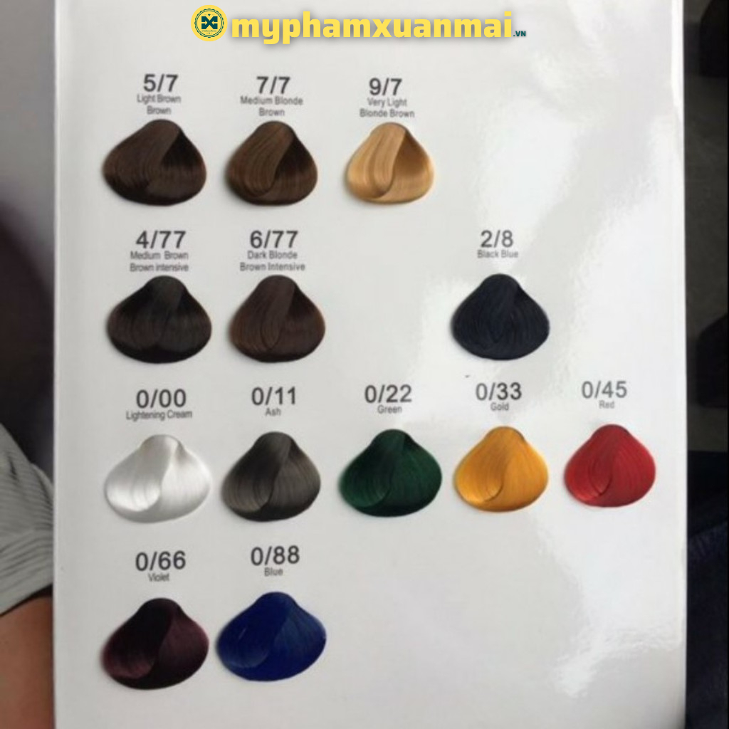 000- 2888 Màu nhuộm tóc Maia collagen 100ml cho salon chuyên nghiệp