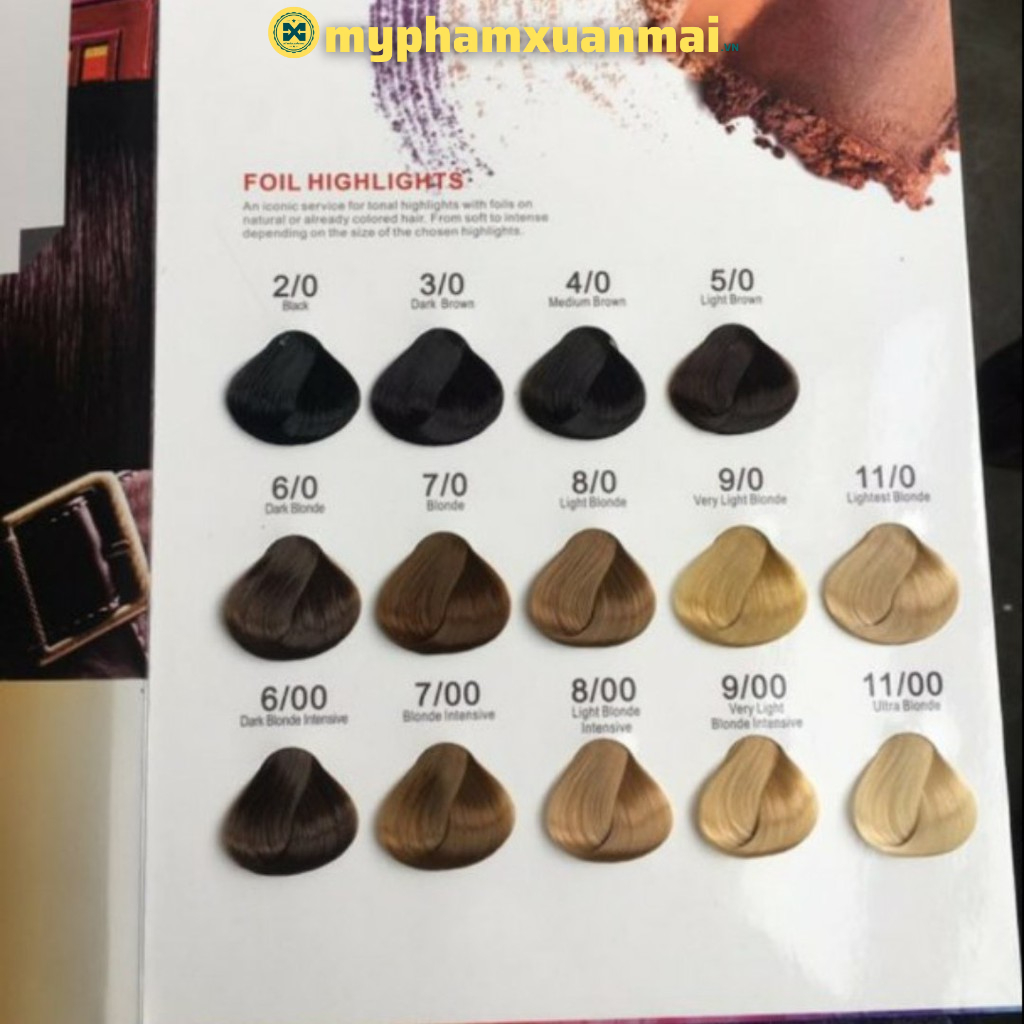 000- 2888 Màu nhuộm tóc Maia collagen 100ml cho salon chuyên nghiệp