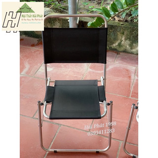 Ghế xếp inox,ghế vải dù 2 lớp, ghế trà tranh (hàng loại 1)