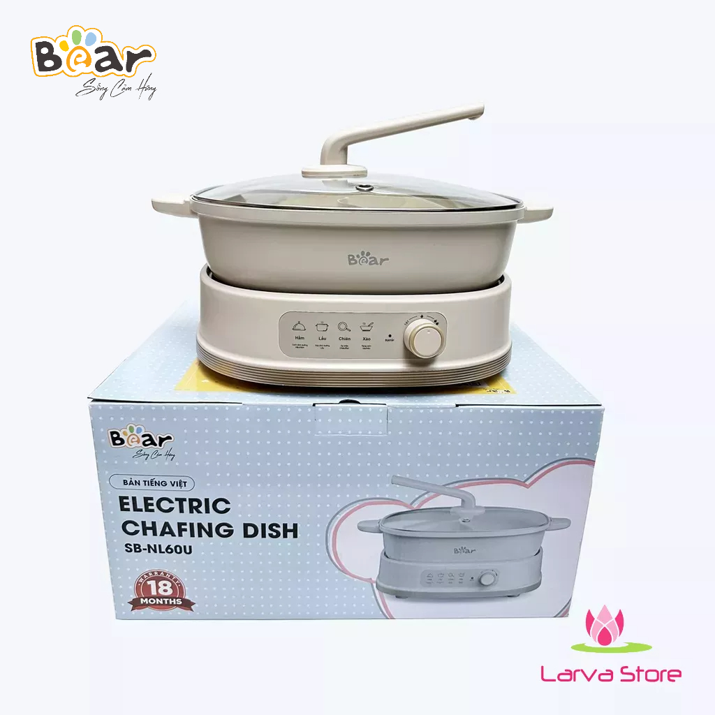 Nồi Lẩu Bear 2 Ngăn SB-NL60U - Bảo hành chính hãng 18 tháng
