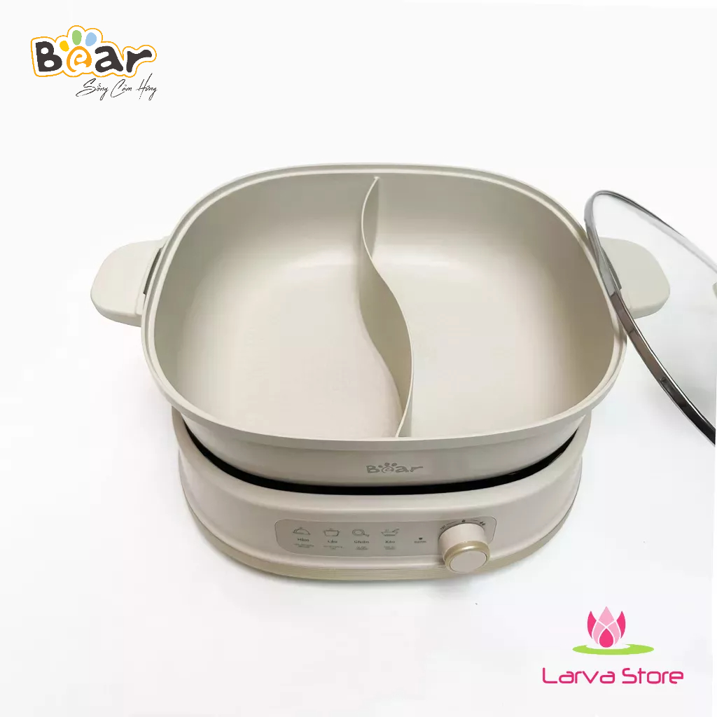 Nồi Lẩu Bear 2 Ngăn SB-NL60U - Bảo hành chính hãng 18 tháng