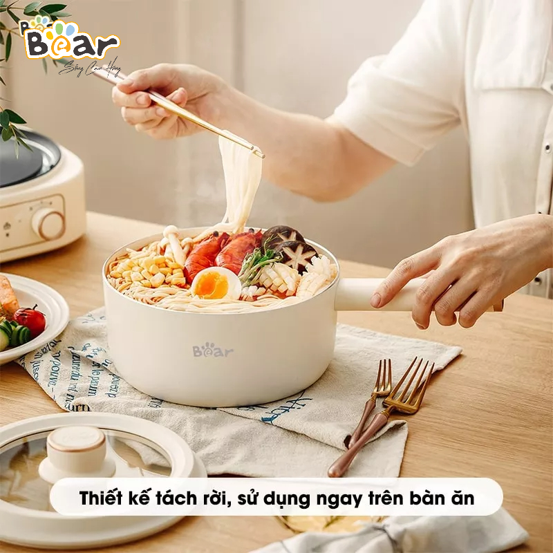 Nồi Điện Đa năng Bear 2.5L SB-NL25L Bảo Hành Chính Hãng 18 tháng