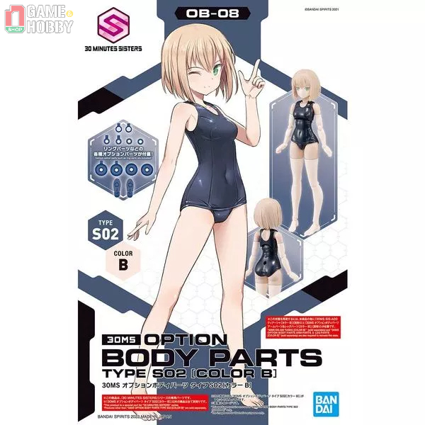 Phụ kiện mô hình mecha girl Bandai Option Body Parts Type S02 Color B 30MS