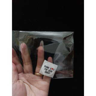 set 50 tem túi hộp vuông kích thước 10*10