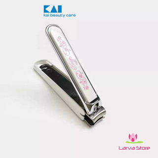 Kiềm bấm móng tay Kai mẫu hoa văn HC-3604 cỡ lớn 8.5cm chuẩn Kai hàng Nhật - Larva Store