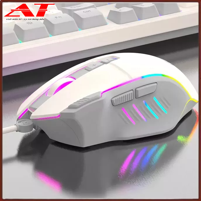 Chuột chơi game có dây K-snake Q6 có đèn led tự động đổi màu với 4 mức độ DPI lên đến 7200 SỬ DỤNG CHO CÁC DÒNG MÁY TÍNH