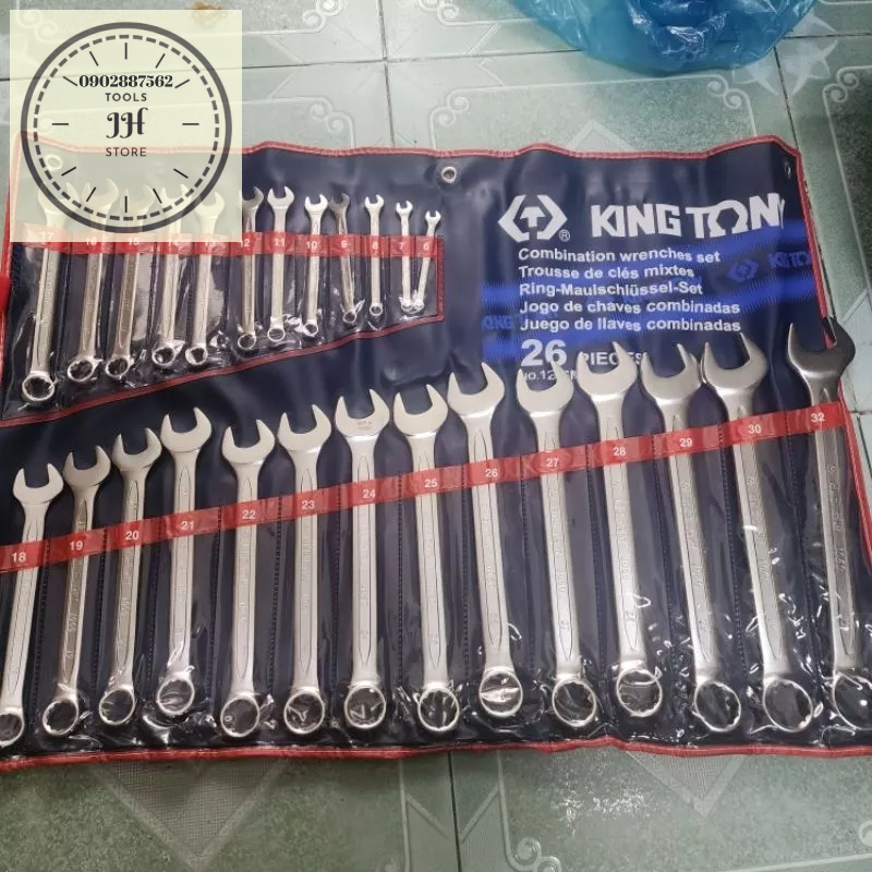 Bộ cờ lê vòng miệng 26 chi tiết hệ mét Kingtony 1226MR 6 - 32mm