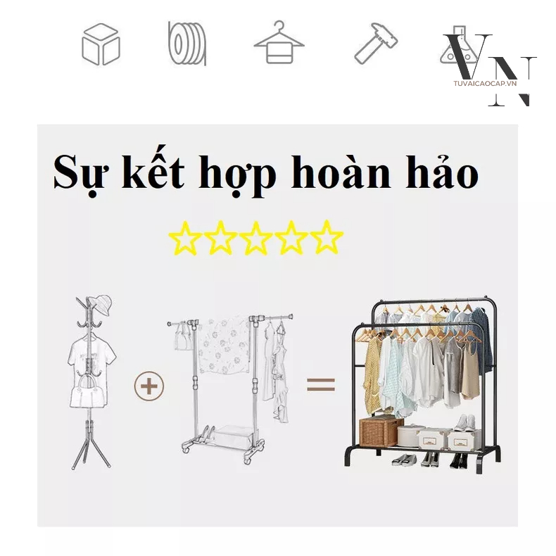 Kệ Treo Quần Ao Tuvaicaocapvn Giá Treo Quần Áo Đa Dạng Mẫu Mã Kích Thước Màu Sắc