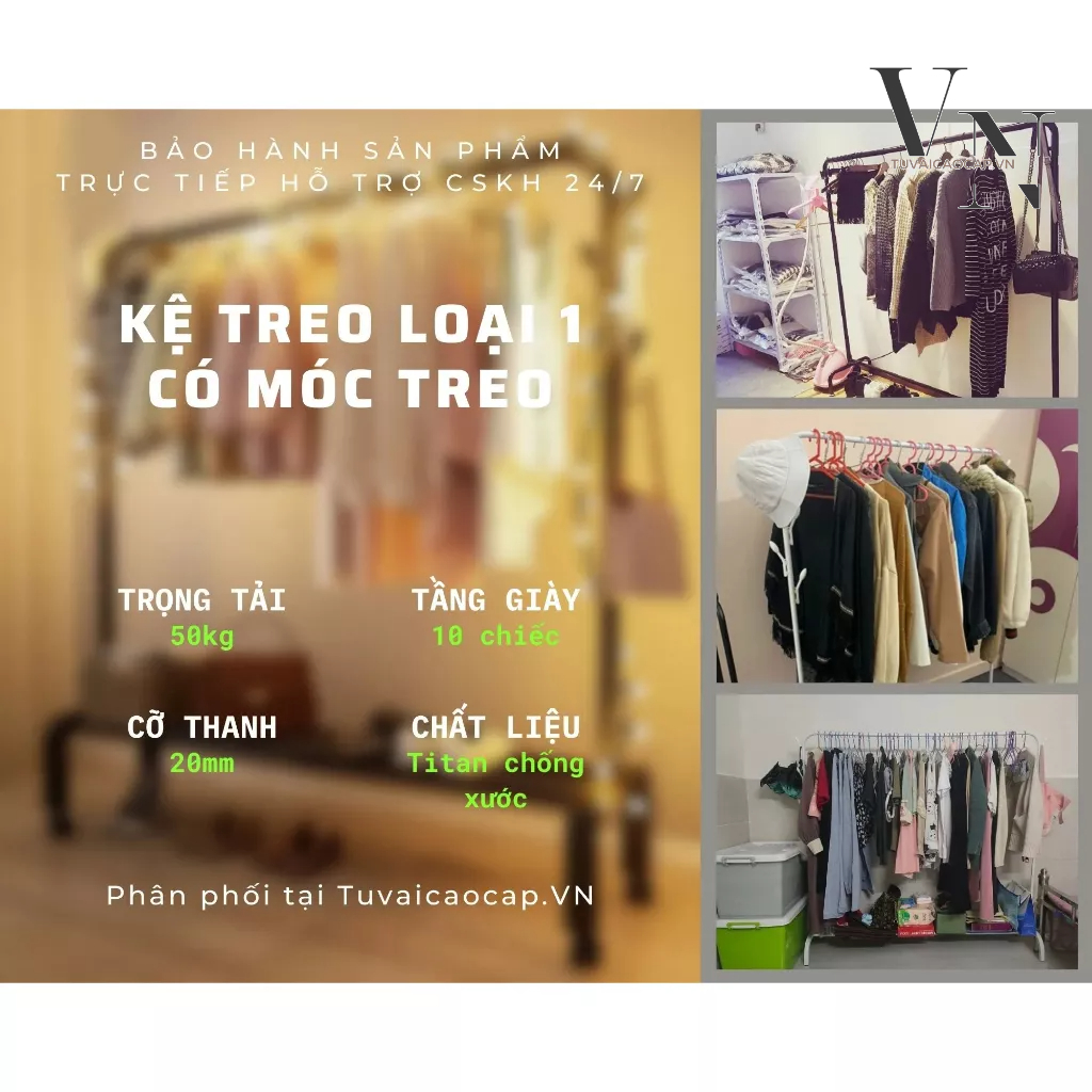 Kệ Treo Quần Ao Tuvaicaocapvn Giá Treo Quần Áo Đa Dạng Mẫu Mã Kích Thước Màu Sắc