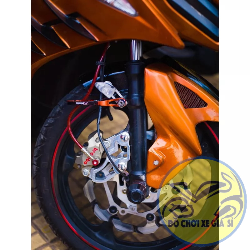 Pát trước Nouvo 4 -5 trở lên đĩa 260mm xài heo 2 Piston đối xứng Nissin/Adelin/Fando