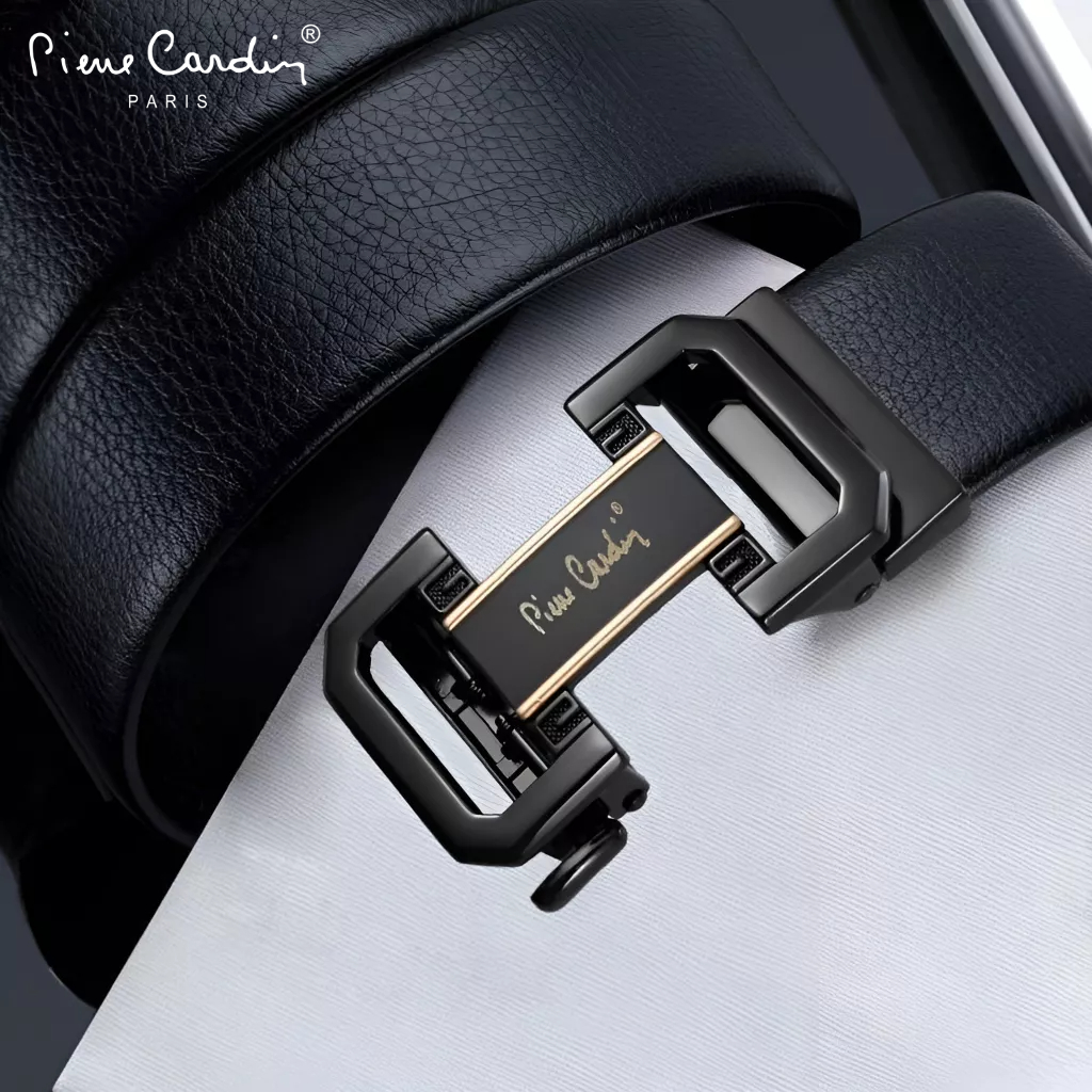 Thắt Lưng Nam Da Bò Thật 100% Cao Cấp Hàng Hiệu Pierre Cardin Dây Nịt Nam Cao Cấp PD124 Hộp Gỗ Làm Quà Tặng, Quà Biếu