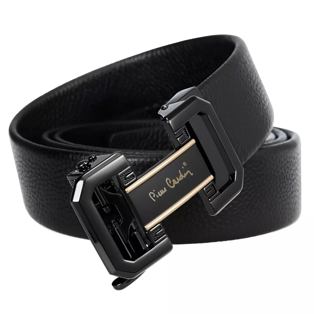 Thắt Lưng Nam Da Bò Thật 100% Cao Cấp Hàng Hiệu Pierre Cardin Dây Nịt Nam Cao Cấp PD124 Hộp Gỗ Làm Quà Tặng, Quà Biếu