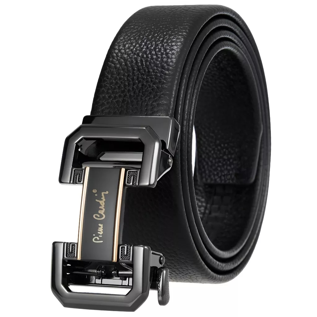 Thắt Lưng Nam Da Bò Thật 100% Cao Cấp Hàng Hiệu Pierre Cardin Dây Nịt Nam Cao Cấp PD124 Hộp Gỗ Làm Quà Tặng, Quà Biếu