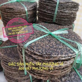 Bánh tráng mè đen nước cốt dừa Tây Ninh. Loại chưa nướng 300g/10 cái