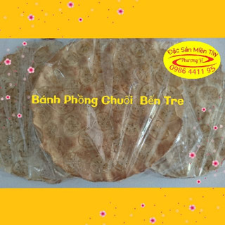 Combo 3 Túi Bánh Phồng Chuối Bến Tre 450g - 3 Túi /9 bánh