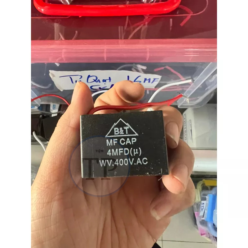 TỤ QUẠT Capa 400V 6UF , 4UF , 10UF , 12UF , 16UF , 25UF