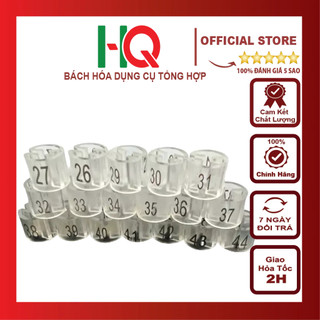 Nút nhựa in số size combo 10