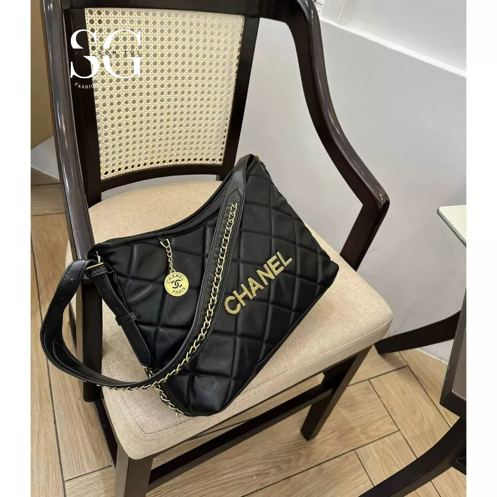 Túi tote công sở cn big size , Túi đeo vai màu đen size to vừa lap [Sài Gòn Túi]