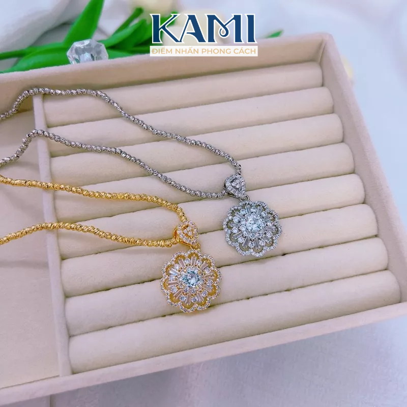 Dây chuyền bi nhỏ kèm mặt sang chảnh đi chơi đi tiệc MH58