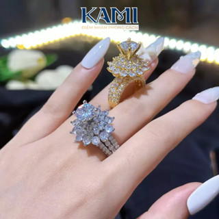 Nhẫn đá trùm đính đá nhân tạo siêu sáng sang chảnh đi chơi đi tiệc N256