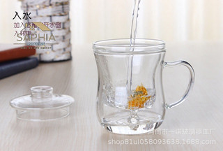 Ca thuỷ tinh pha trà cá nhân