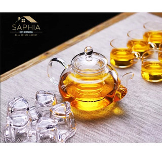 Ấm lọc thuỷ tinh 600ml-800ml
