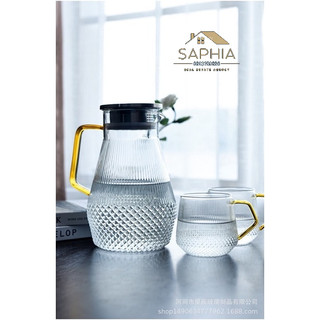 Bình nước thuỷ tinh dung tích 1,6L (dáng tăm)