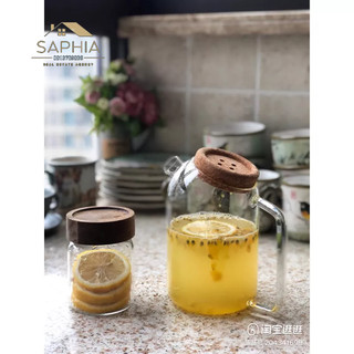 Bình nước nắp gỗ nghiêng 1L