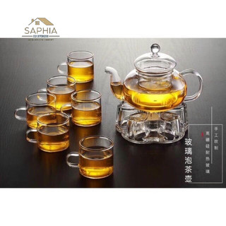 bộ ấm chén thuỷ tinh ( không bao gồm khay trà)